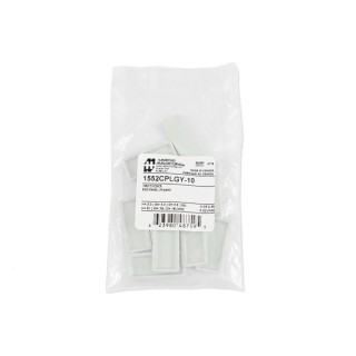 Hammond ABS Plastic End Panel 51mm Length, 76mm Width, 16mm Height 1552CPLGY-10