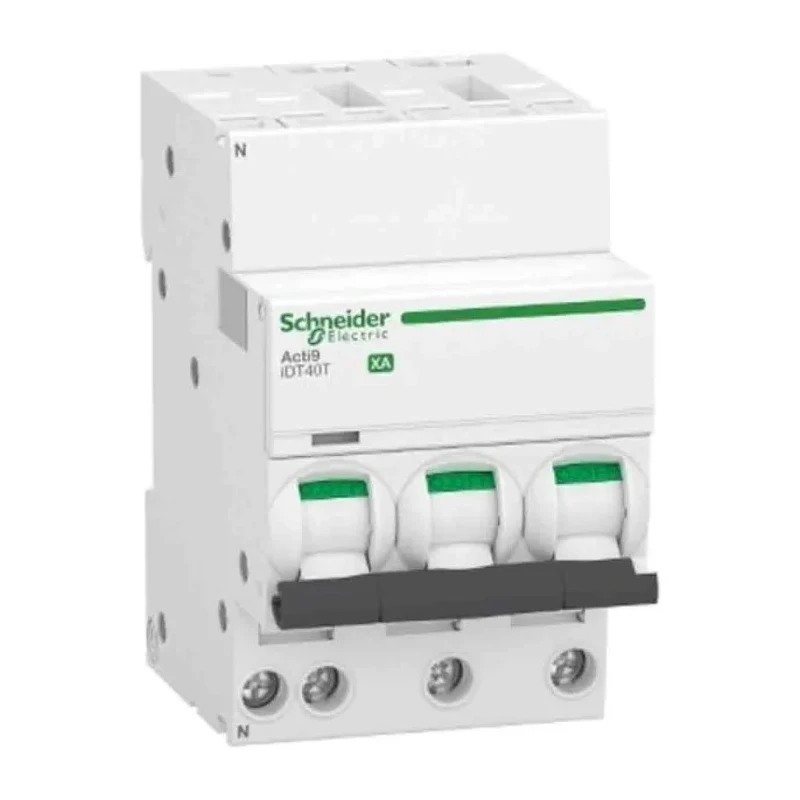 Schneider Electric Acti9 iDT40 Miniature Circuit Breaker, 3-Pole, 16A, Type C, 230V AC, 7.5 kA Breaking Capacity A9PA2716