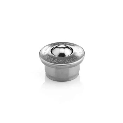 ALWAYSE Ball Transfer Unit Circular Flange Mount 15.8 mm Diameter 420C Stainless Steel 8101516