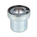 ALWAYSE Ball Transfer Unit Carbon Steel Case and Ball, 22.2 mm Diameter, Spring Mount, 160 kg Load Capacity 532013
