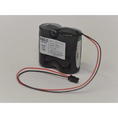 Saft Lithium Thionyl Chloride D Battery LS33600 2S1P 3.6 V 17 Ah Cable Termination France LS33600