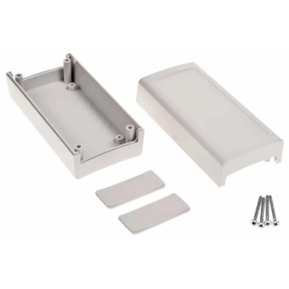RS PRO Light Grey Polycarbonate General Purpose Enclosure IP53 IK07 51.5 mm x 120.8 mm x 60.7 mm IP53