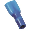 MECATRACTION S Blue Insulated Female Spade Connector, Crimp, 6.35 x 0.81 mm Tab Size, 17 AWG to 14 AWG C100SQBP6,35TH2