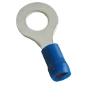 MECATRACTION S Insulated Ring Terminal M8 Stud Size 18 AWG to 14 AWG Blue C100SB2-8