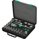 Wera 37-Piece 1/2 in Non-Impact Socket Set Chrome Vanadium Steel 10 to 32 mm Drive 05003645001