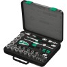 Wera 37-Piece 1/2 in Non-Impact Socket Set Chrome Vanadium Steel 10 to 32 mm Drive 05003645001
