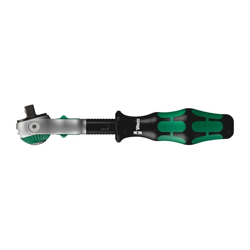 Wera Zyklop 1/4 in Square Drive Ratchet with Ratchet Handle, 152mm Overall Length, Chrome Vanadium Steel 05003500001