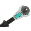 Wera Zyklop 1/4 in Square Drive Ratchet with Ratchet Handle, 152mm Overall Length, Chrome Vanadium Steel 05003500001