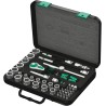Wera 43-Piece 3/8 in Hexagon Non-Impact Socket Set Chrome Vanadium Steel 6 to 24 mm 05003594001