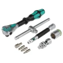 Wera 43-Piece 3/8 in Hexagon Non-Impact Socket Set Chrome Vanadium Steel 6 to 24 mm 05003594001
