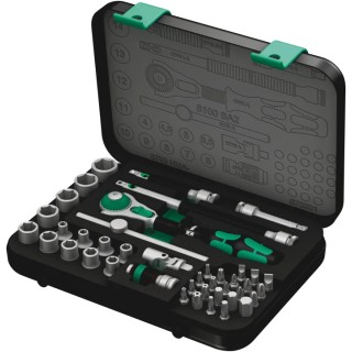 Wera 42-Piece 1/4 in Hexagon Machine Socket Square Drive Socket Set 05003533001