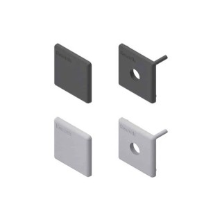 Bosch Rexroth Black Grey Polypropylene End Cap for 30 x 30 mm Strut Profile 3842548774
