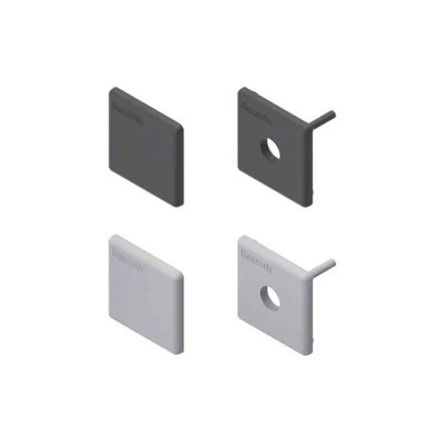 Bosch Rexroth Black Grey Polypropylene End Cap for 30 x 30 mm Strut Profile 3842548774