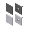 Bosch Rexroth Grey Polypropylene End Cap Cover Cap 45 x 45 mm Strut Profile 3842548752