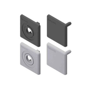 Bosch Rexroth Black Polypropylene End Cap Cover Cap with Hole 40 x 40 mm Strut Profile 3842548783
