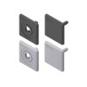 Bosch Rexroth Black Polypropylene End Cap Cover Cap with Hole 40 x 40 mm Strut Profile 3842548783