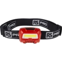 RS PRO COB LED Head Torch 350 lm 22 m 3 x AAA Batteries Polycarbonate Housing Adjustable Beam 200-6746