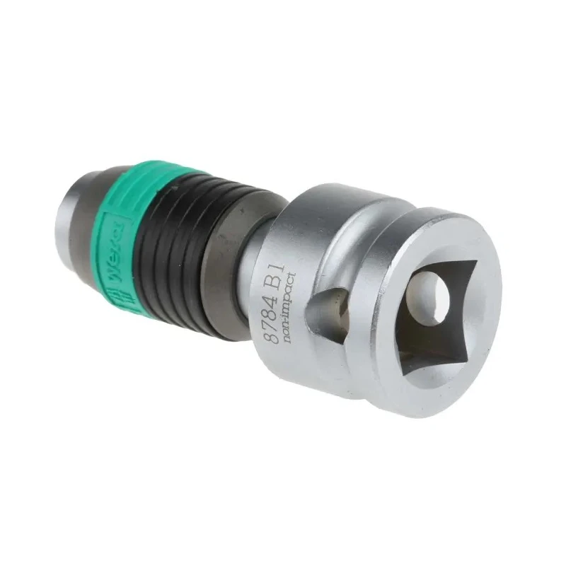 Wera Zyklop 8784 3/8 in Square Adapter Socket Chrome Vanadium Steel 44mm Overall 05003590001