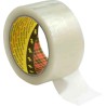 3M Clear Packing Tape, 50 mm Width x 66 m Length, Rubber Resin Adhesive, Biaxially Oriented Polypropylene 3739 C 50X66