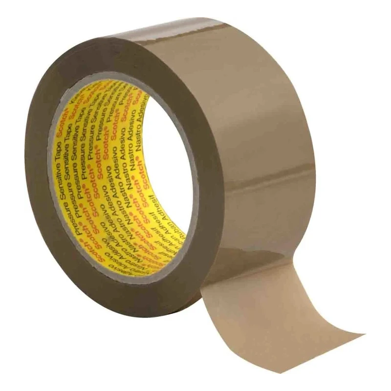 3M Brown Scotch Packing Tape 50mm Width, 66m Length, Rubber Resin Adhesive, Model 3739 B 50X66