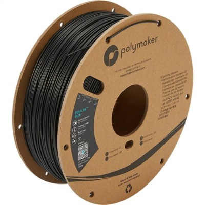 Polymaker 1.75 mm Black PLA 3D Printer Filament, 3 kg PA02037