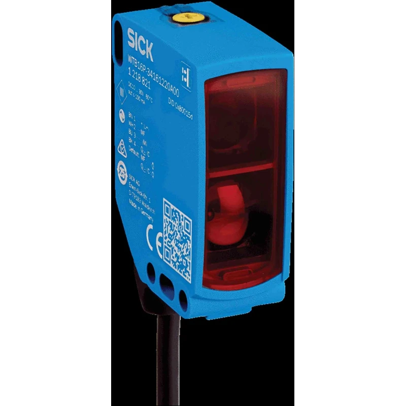 SICK Background Suppression Photoelectric Sensor, Block Sensor, 1 m Detection Range, NPN/PNP Output WTB16P-1H161120A00