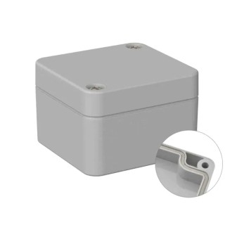 RS PRO Polycarbonate Grey General Purpose Enclosure IP66 IK07 35mm x 52mm x 50mm IP66