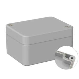 RS PRO Polycarbonate General Purpose Enclosure Grey Lid IP66 IK07 Protection 35 mm x 65 mm x 50 mm IP66