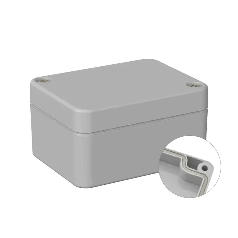 RS PRO Polycarbonate General Purpose Enclosure Grey Lid IP66 IK07 Protection 35 mm x 65 mm x 50 mm IP66
