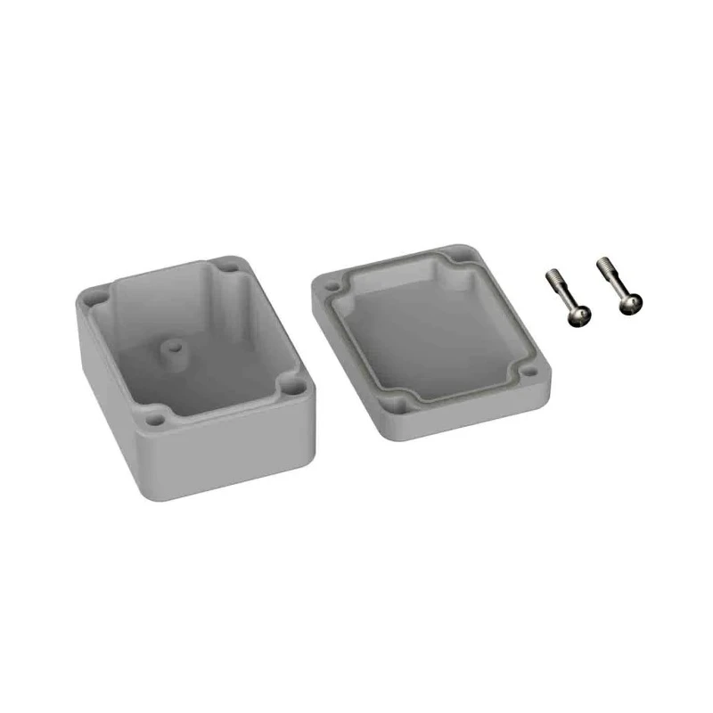 RS PRO Polycarbonate General Purpose Enclosure Grey Lid IP66 IK07 Protection 35 mm x 65 mm x 50 mm IP66