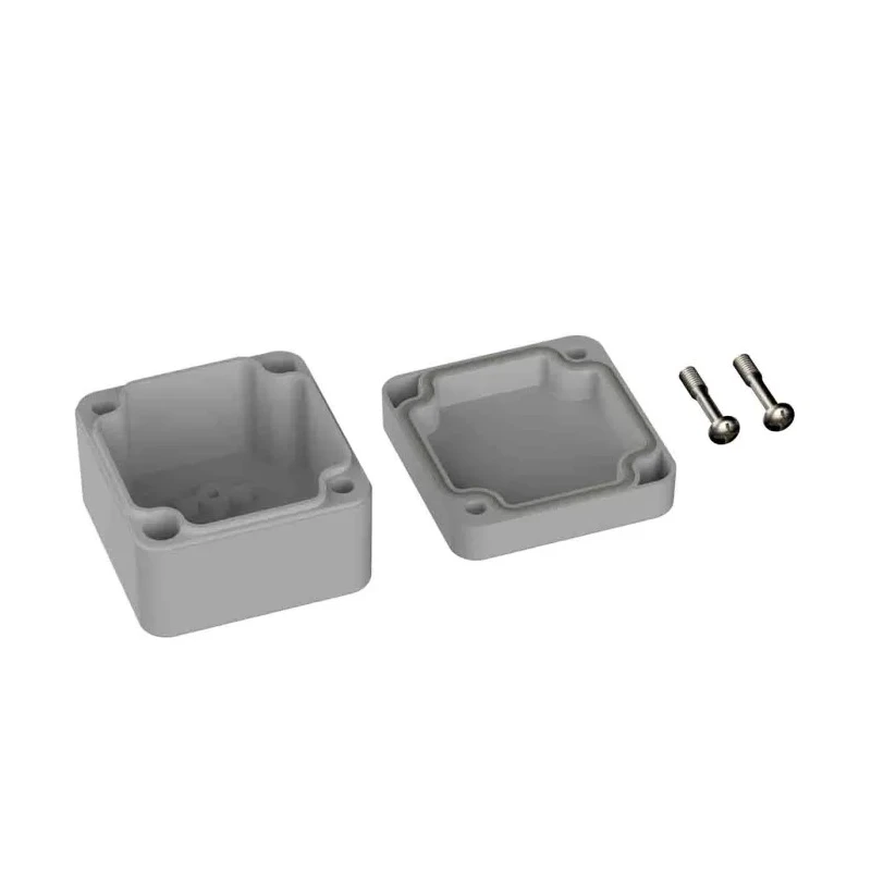 RS PRO Polycarbonate Grey General Purpose Enclosure IP66 IK07 35mm x 52mm x 50mm IP66