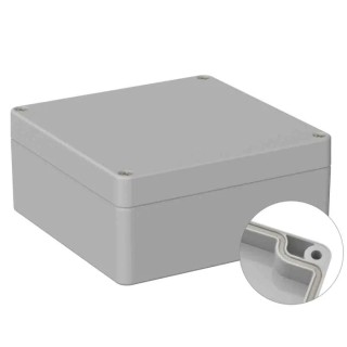 RS PRO Grey Lid Polycarbonate General Purpose Enclosure IP66 IK07 55mm x 122mm x 120mm IP66