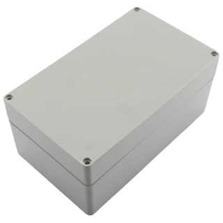 RS PRO Polycarbonate Grey Lid General Purpose Enclosure IP66 IK07 90mm x 200mm x 120mm IP66