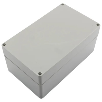 RS PRO Polycarbonate Grey Lid General Purpose Enclosure IP66 IK07 90mm x 200mm x 120mm IP66
