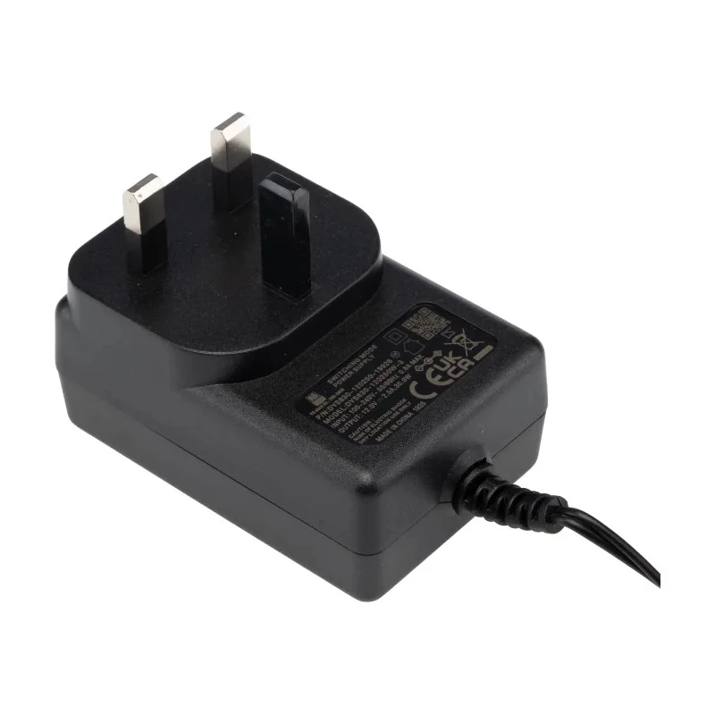 RS PRO AC/DC Adapter 12V DC Output 30W Power, 2.5A Current, UK Plug 200-8939