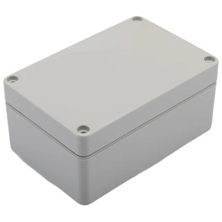 RS PRO Grey Lid Polycarbonate General Purpose Enclosure IP66 IK07 55 mm x 120 mm x 80 mm IP66