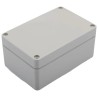 RS PRO Grey Lid Polycarbonate General Purpose Enclosure IP66 IK07 55 mm x 120 mm x 80 mm IP66