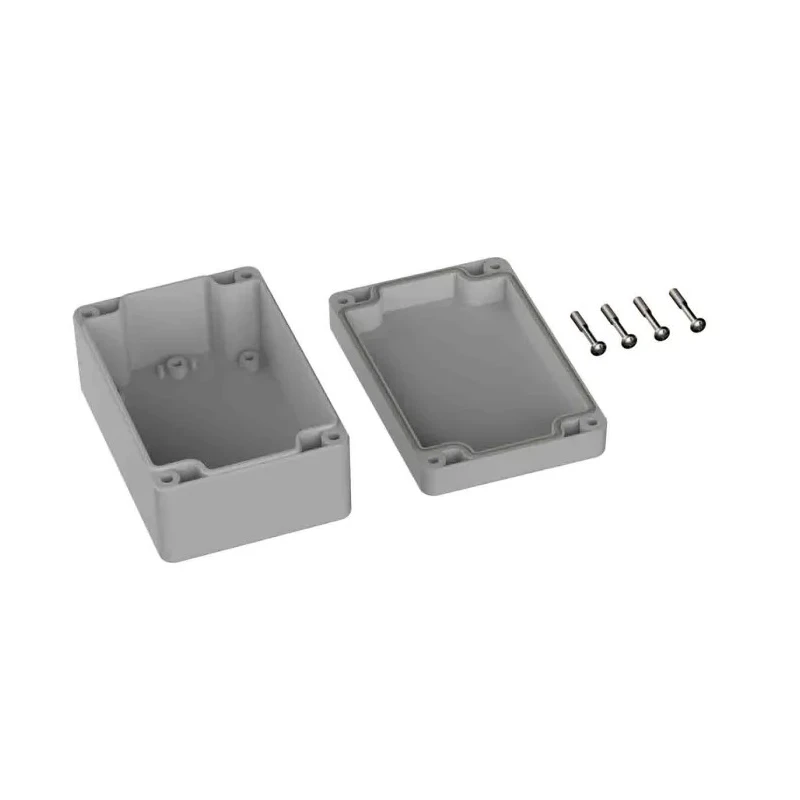 RS PRO Grey Lid Polycarbonate General Purpose Enclosure IP66 IK07 55 mm x 120 mm x 80 mm IP66