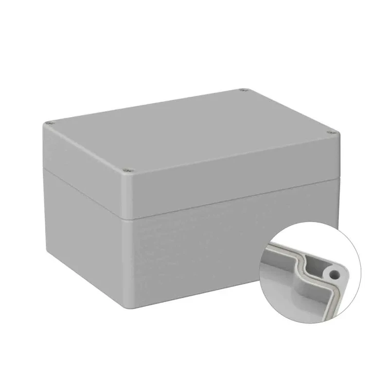 RS PRO Grey Grey Lid Polycarbonate General Purpose Enclosure IP66 IK07 90 mm x 160 mm x 120 mm IP66