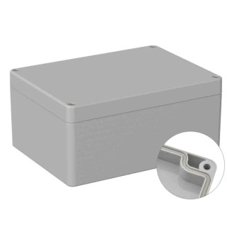 RS PRO Grey Lid Polycarbonate General Purpose Enclosure IP66 IK07 75mm x 160mm x 120mm IP66