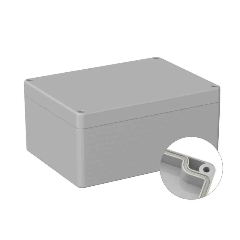 RS PRO Grey Lid Polycarbonate General Purpose Enclosure IP66 IK07 75mm x 160mm x 120mm IP66