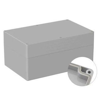 RS PRO Polycarbonate General Purpose Enclosure Grey Lid IP66 IK07 119mm x 250mm x 160mm IP66