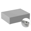 RS PRO Polycarbonate General Purpose Enclosure, IP66, IK07, 85 mm x 300 mm x 230 mm IP66