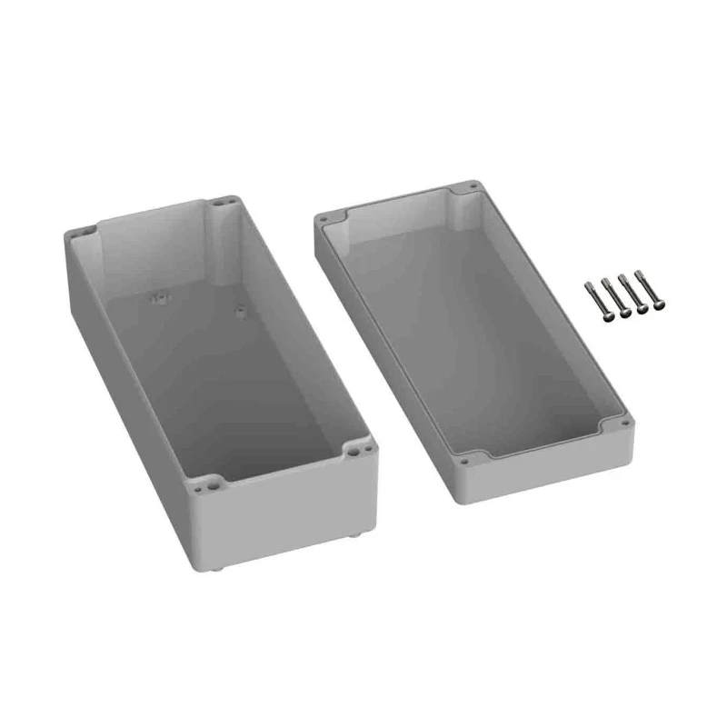 RS Pro ABS General Purpose Enclosure IP66 IK07 Grey Lid 120 mm x 340 mm x 150 mm IP66