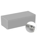 RS Pro ABS General Purpose Enclosure, IP65, IK07 Protection, Grey Lid, 100 mm x 340 mm x 150 mm IP65