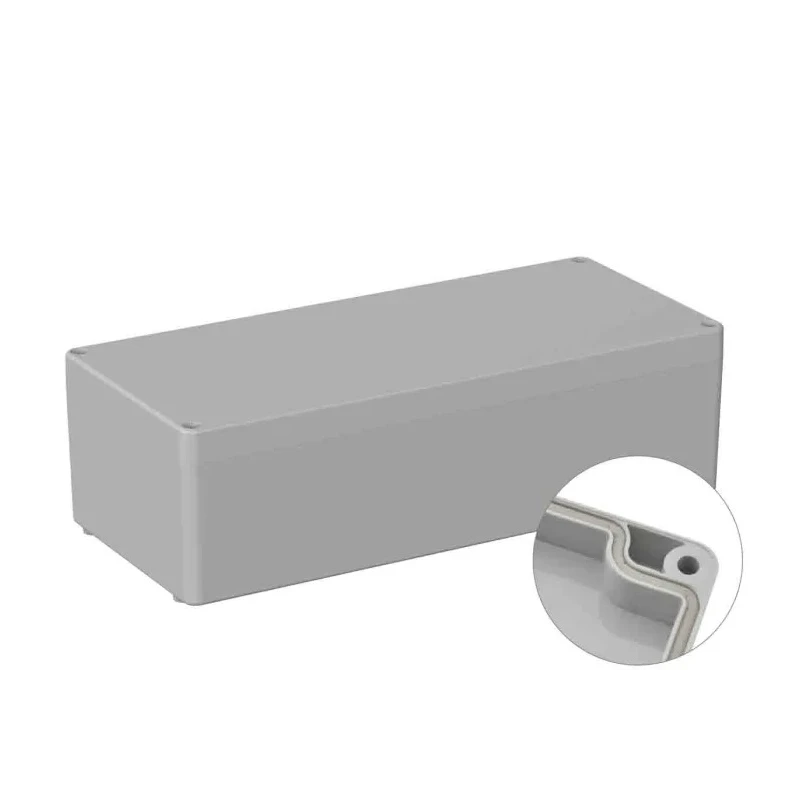 RS Pro ABS General Purpose Enclosure, IP65, IK07 Protection, Grey Lid, 100 mm x 340 mm x 150 mm IP65