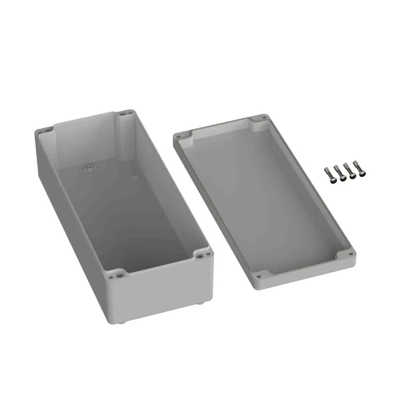 RS Pro ABS General Purpose Enclosure, IP65, IK07 Protection, Grey Lid, 100 mm x 340 mm x 150 mm IP65