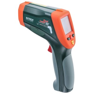 Extech Dual Laser Infrared Thermometer -50 °C to 2200 °C Range, Adjustable Emissivity 0.1-1, 2 °F Accuracy, Model 42570