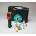 Extech Dual Laser Infrared Thermometer -50 °C to 2200 °C Range, Adjustable Emissivity 0.1-1, 2 °F Accuracy, Model 42570