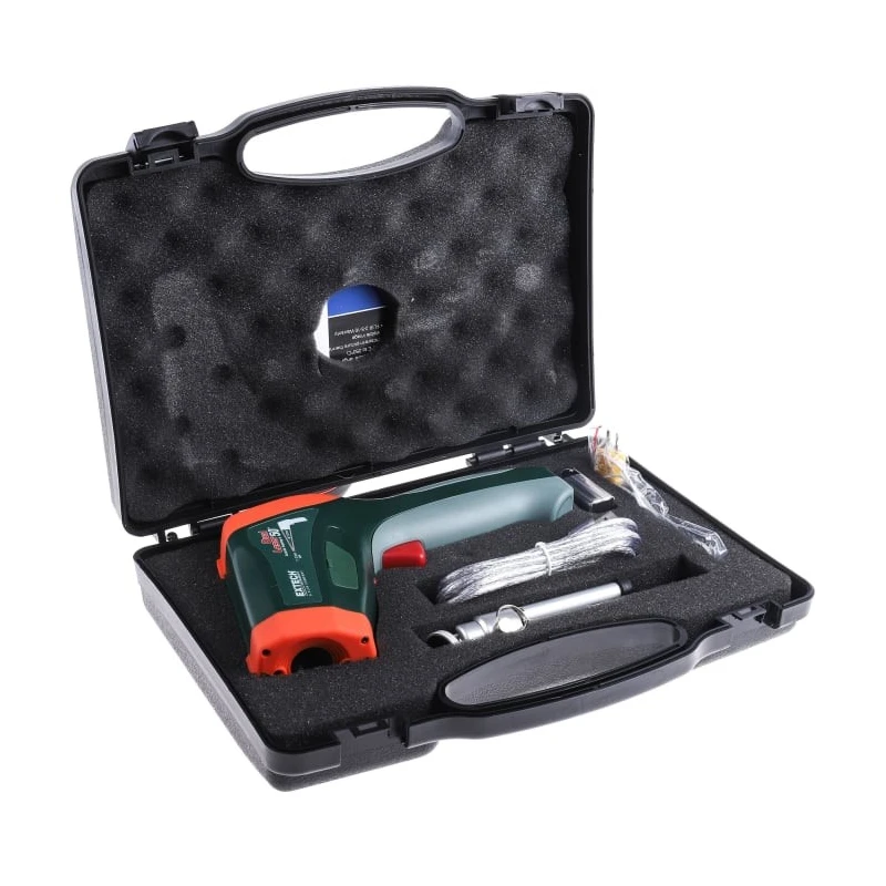 Extech Dual Laser Infrared Thermometer -50 °C to 2200 °C Range, Adjustable Emissivity 0.1-1, 2 °F Accuracy, Model 42570